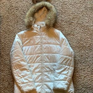 Long puffer coat